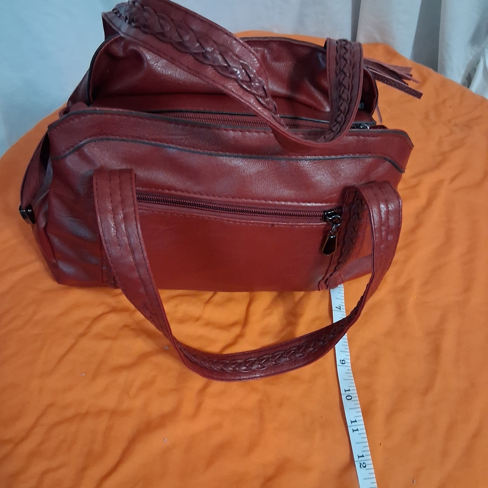 Elegant Burgundy Handbag